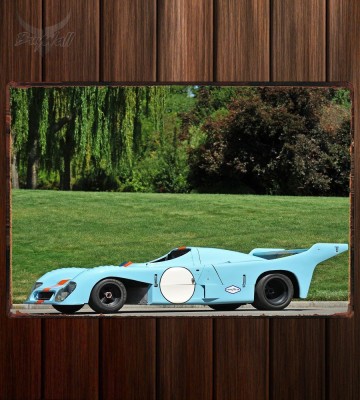 Металлическая табличка Gulf Mirage-Cosworth GR8